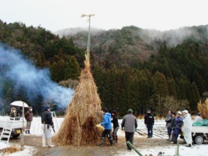 どんど焼きの画像
