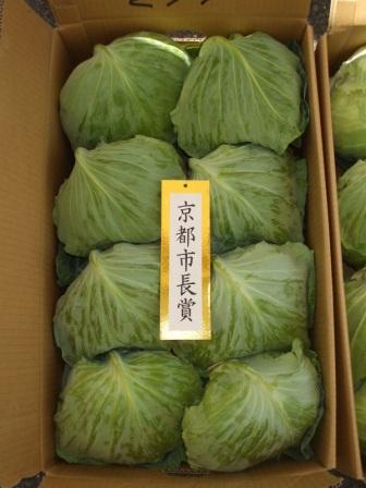 市長賞受賞のキャベツの画像