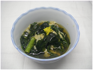 菊菜とわかめの煮びたしの画像