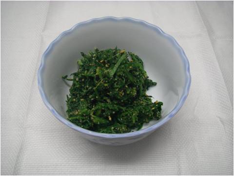 菊菜のごま和えの画像