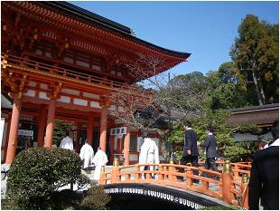 上賀茂神社での様子