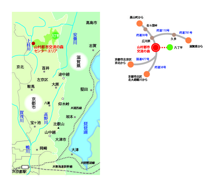 八丁平位置図