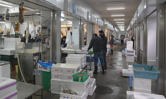 水産物部仲卸店舗の写真