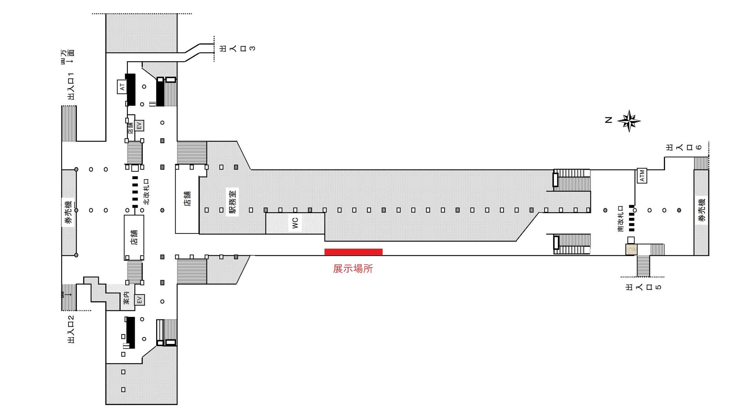 烏丸御池駅（構内図）