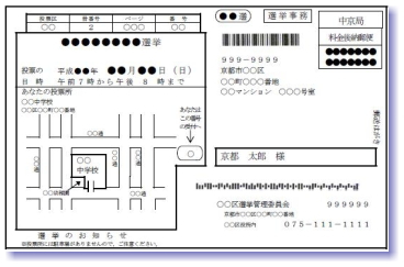 お知らせ葉書