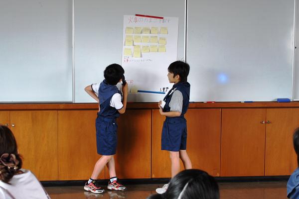 話し合った結果を発表しました