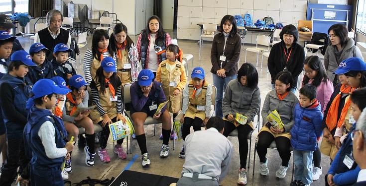 救急隊の実演