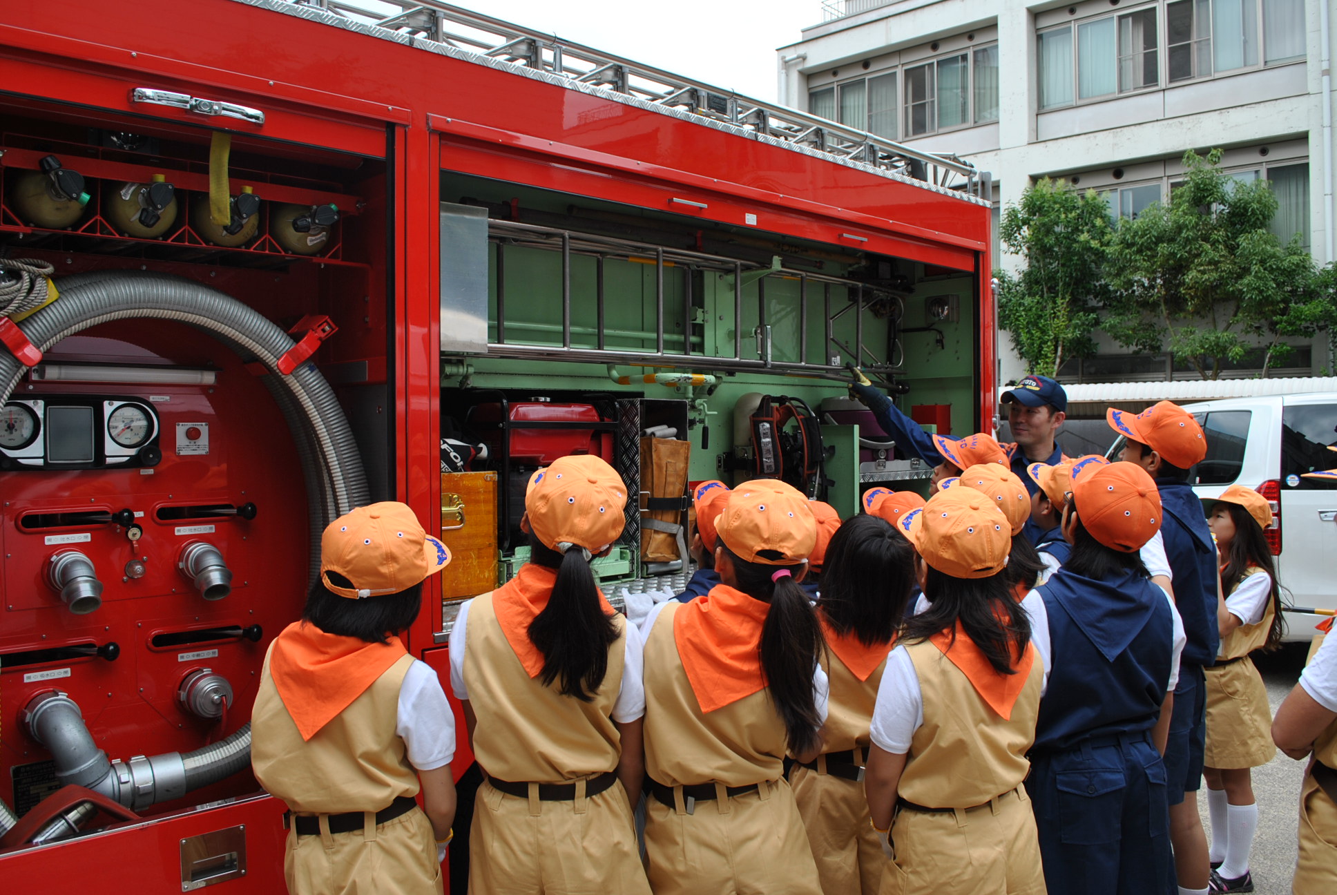 消防車の見学