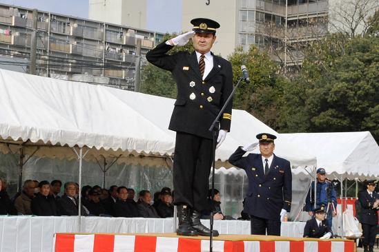 川中消防団長訓示