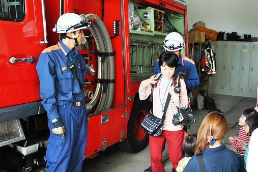 空気呼吸器を体験