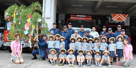 山科幼稚園から七夕飾りのプレゼント