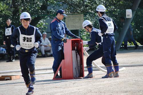 屋内消火栓操法訓練