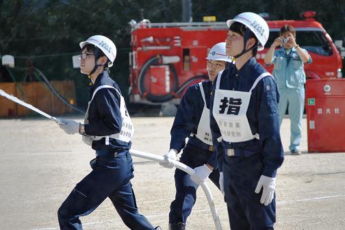 屋内消火栓操法訓練