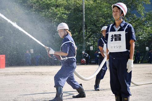 屋外消火栓操法訓練