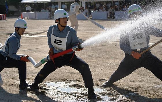 小型動力ポンプ操法訓練
