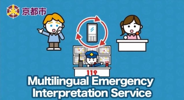 京都市消防局 多言語通報通訳サービスの動画 各言語ver を制作しました
