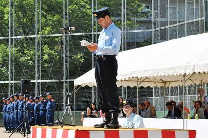 川中消防団長訓示