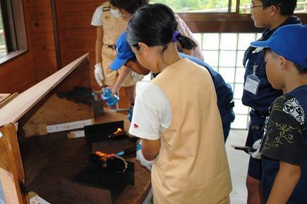 焼き杉木工作