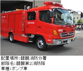 醍醐第2消防隊（ポンプ車）
