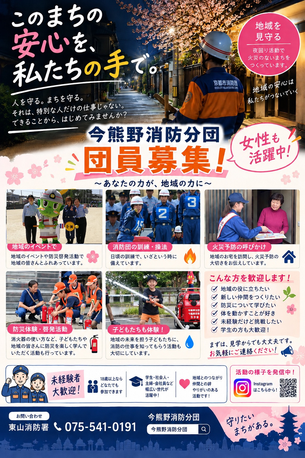 今熊野消防分団　団員募集！