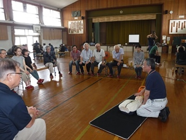 普通救命講習のようす