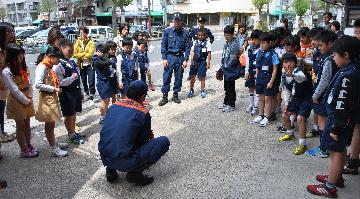 消防自動車見学