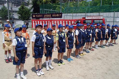 消防団総合査閲見学
