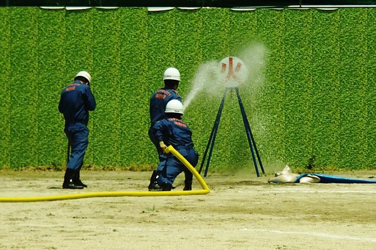 小型動力ポンプ操法訓練