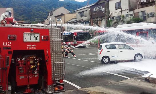京阪バス合同訓練