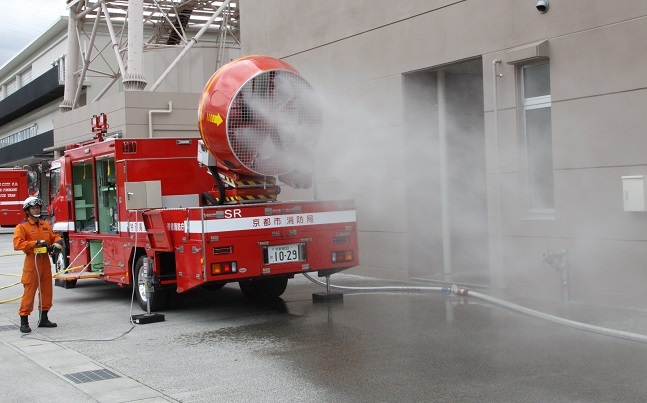 京都市消防局 特別高度工作車 ブロアー車