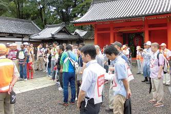 毘沙門堂会場の模様