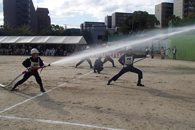 小型動力ポンプ操法訓練