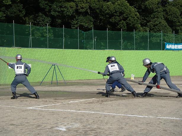 小型動力ポンプ操法訓練