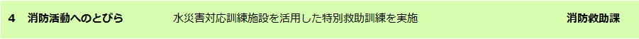 消防活動のとびら