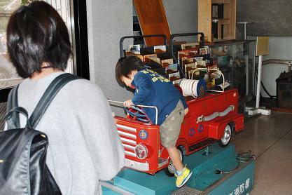 子ども用消防車も大人気