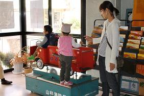 こども用消防車も大人気