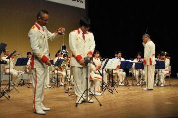 消防音楽隊の演奏