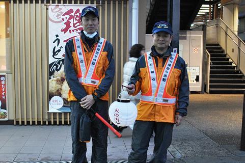 放火防止警戒パトロール