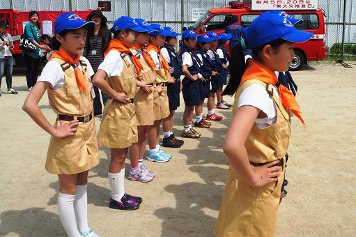 消防団総合査閲を見学