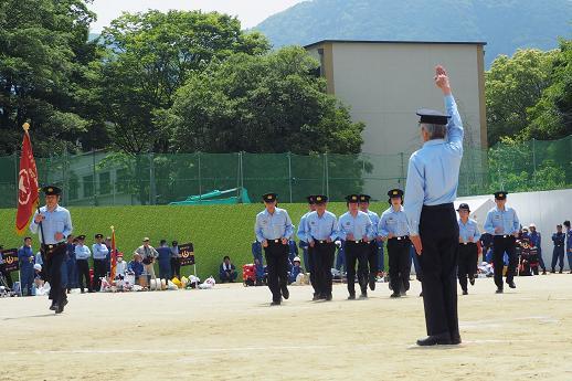 消防団総合査閲を見学