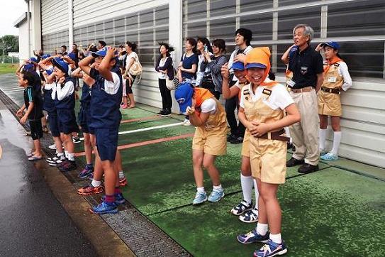 展示飛行見学
