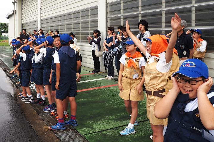 展示飛行見学
