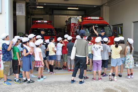 消防自動車を学ぶ