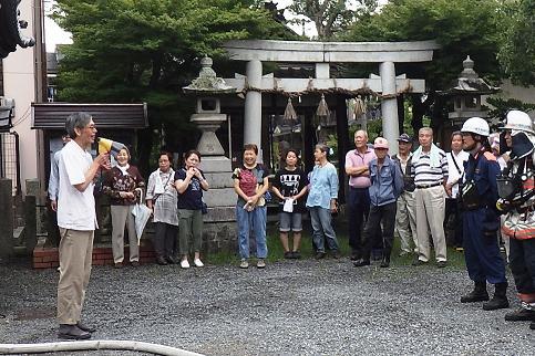 訓練に参加された住民の皆さん