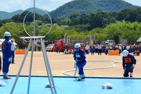 小型ポンプ操法