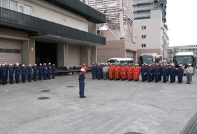 京都府大隊 第3次派遣部隊の出発式