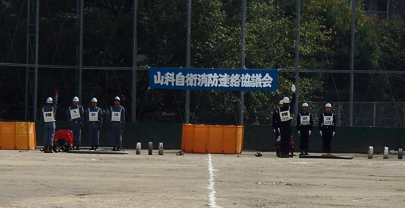 小型動力ポンプ操法訓練