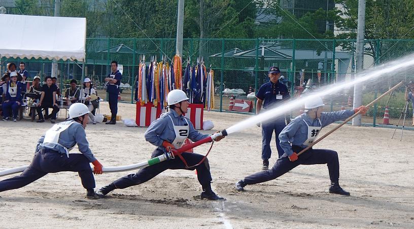 小型動力ポンプ操法訓練