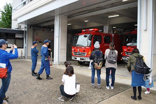 消防自動車見学
