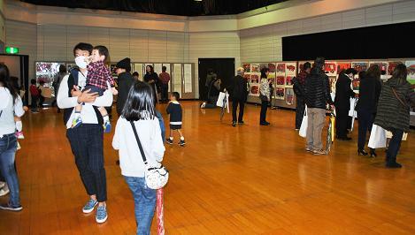 入賞作品展示会場の風景